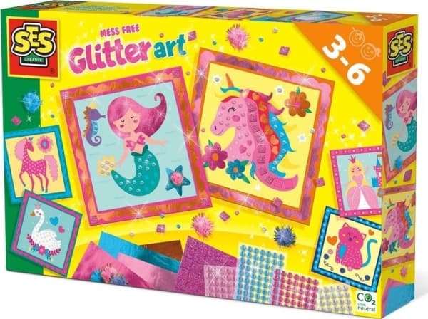 SES Kreativa konstverk med glitter