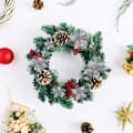 Miniatyrbilde 6 av 6: INF Kunstige blomster Julepynt 5-pakning Sølv