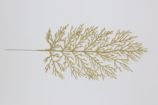 INF Konstgjorda filigrana blad juldekoration 5-pack Guld