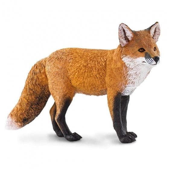 figur Red Fox junior 18 x 5,5 x 10 cm röd/orange