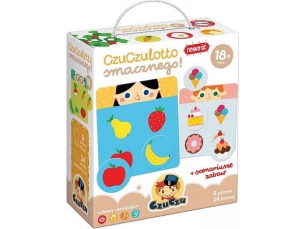 Pussel Czuczu FeelChuLotto Njut av maten! pedagogiskt spel 18m + ZA4080