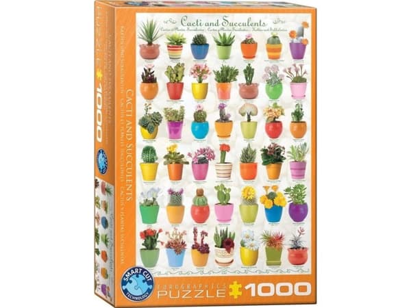 palapeli 1000 kaktuksia ja mehikasveja 6000-0654