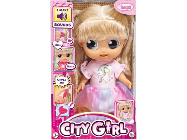 Bayer Bayer City Girl Doll 31cm med lyd 93221AD