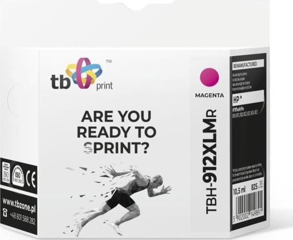 Tb Print Ink TB Utskriftsblekk for HP OfficeJet Pro 8025 TBH-912XLMR MA Ref.