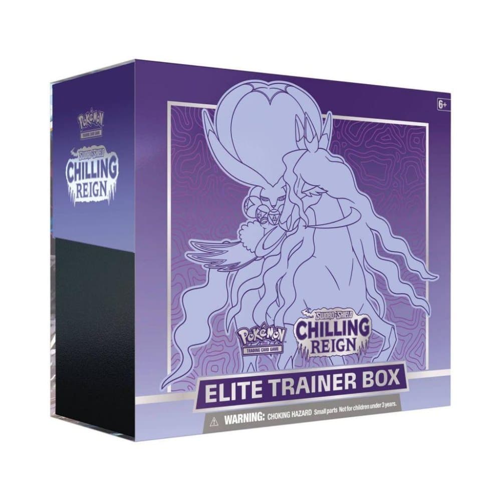Pokemon Sword & Shield 6 Chilling Reign Elite Trainer Box - Shadow Rider Calyrex
