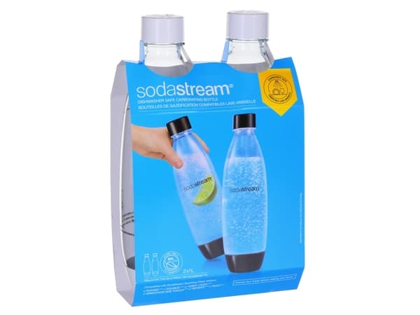Bottles SodaStream Fuse White (suited for SodaStream sparkling water makers), 2 x 1 l