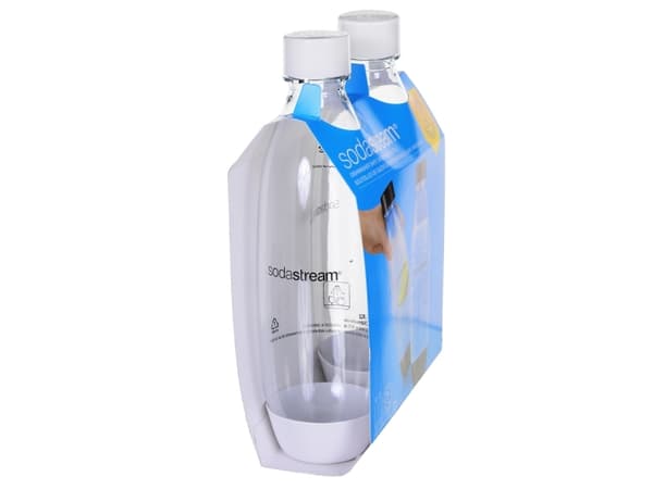 Bottles SodaStream Fuse White (suited for SodaStream sparkling water makers), 2 x 1 l