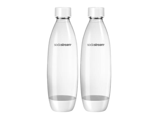 Bottles SodaStream Fuse White (suited for SodaStream sparkling water makers), 2 x 1 l