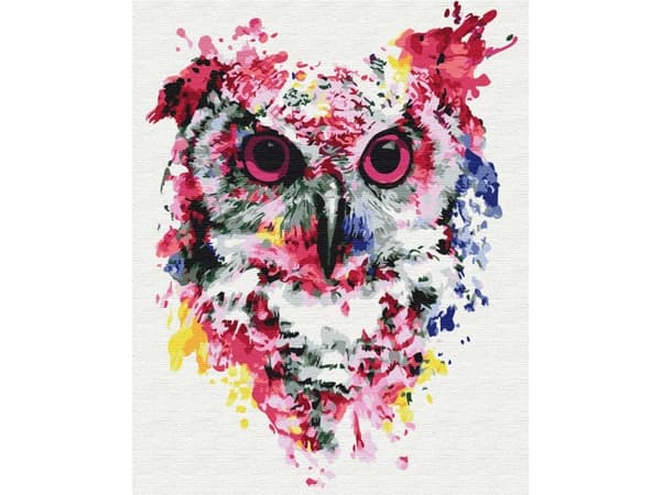 Symag Paint it! Maling etter tall. Ugle 40 x 50 x 1,5 cm