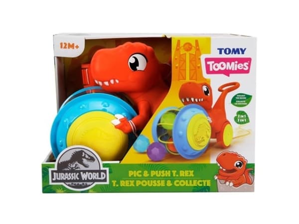 Tomy Pic & Push T-Rex, 1 kuukautta, Monivärinen, 200 g