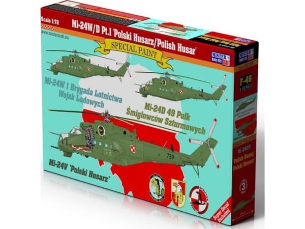 Mi-24W/D Pt.1 Polsk Husarz/Polsk Husar 1:72 F-22 helikopter modellsett