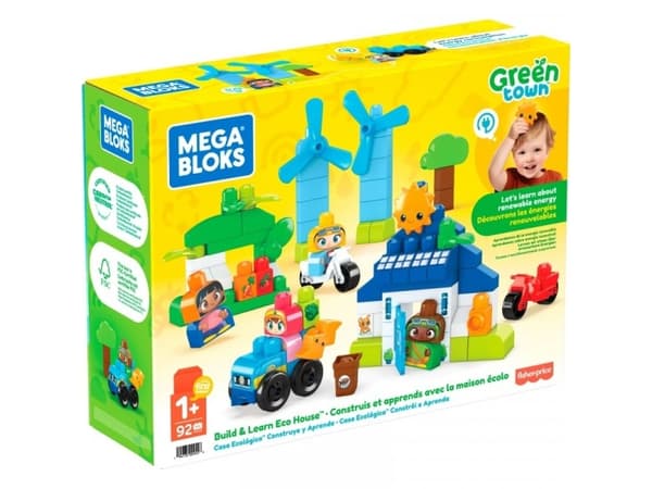 Mattel Mega Bloks Green Town Bau-& Lernspaß Eco Haus