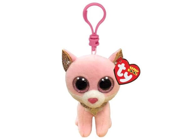 YOU INC. TY BEANIE BOOS FIONA - rosa katt 8,5 cm klips 35247