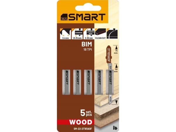 18tpi puu smart pistosahanterä /5kpl/