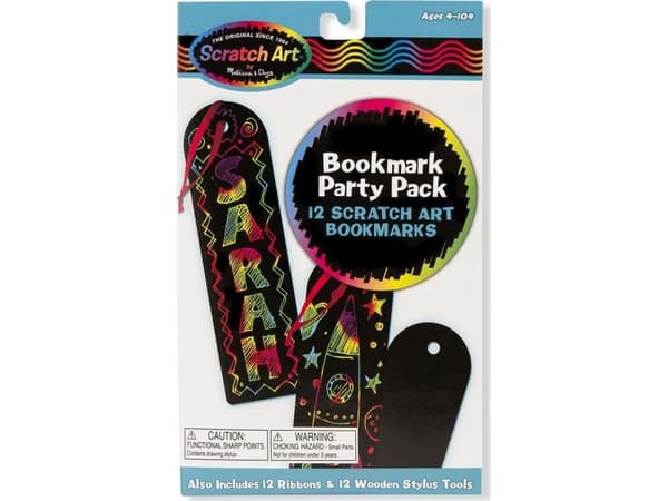 Melissa & Doug bokmerker - ScratchArt gravering