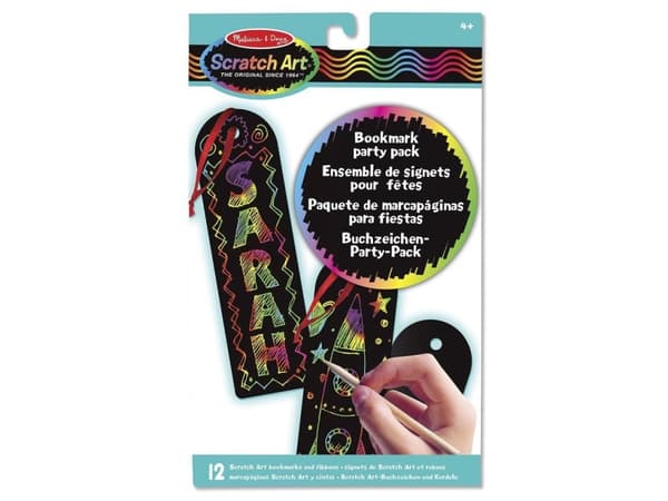 Melissa & Doug bokmerker - ScratchArt gravering