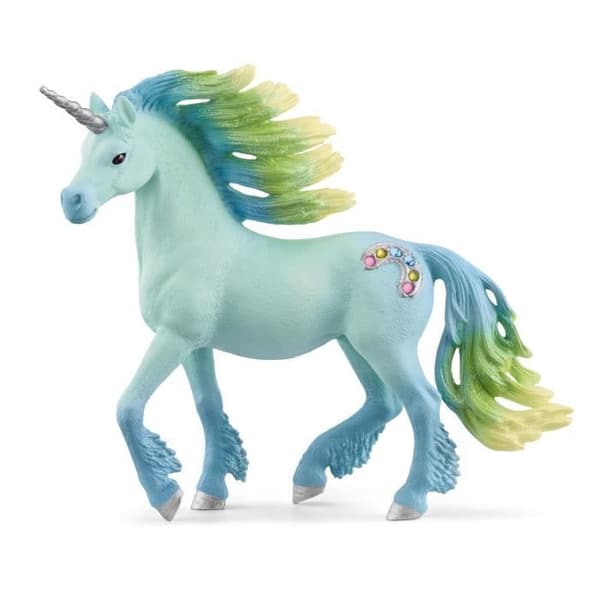 SCHLEICH - Sockervadd enhörning, hingst - 70722