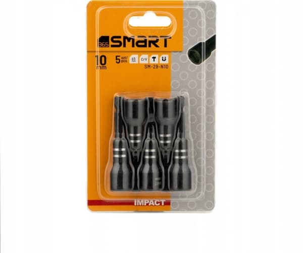Smarta magnetiska slaghylsor 1/4" 10mm 5st smart