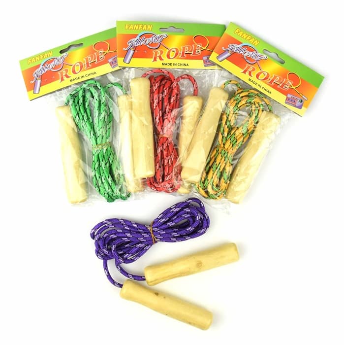 Leksaker 90603 Hopprep Med Trähandtag 220cm Välj Färg