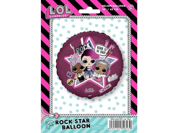 GoDan folio ilmapallo 18" FX - LOL: Born To Be Bad, pakattu paketissa