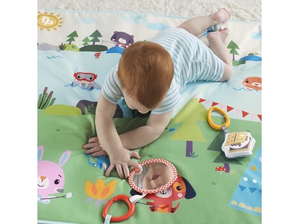 Fisher-Price Extra Big Adventures-lekmatta, Tyg, Plast