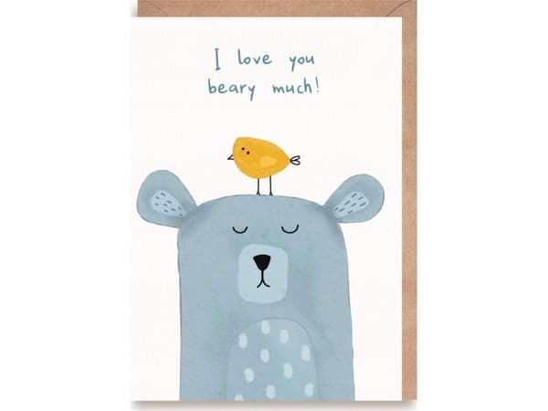 Cardie Walentynka I love you beary much, eko koperta K159