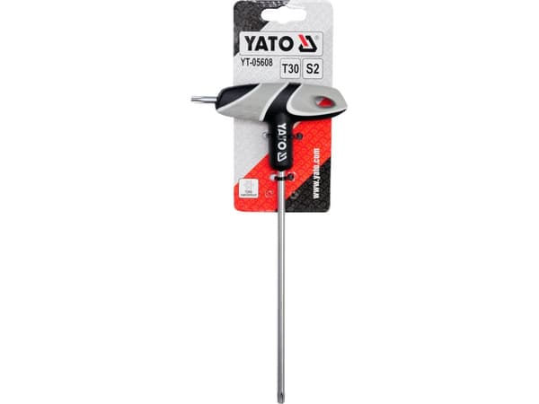 Yato T30 torx spindelnyckel med hål (YT-05608)
