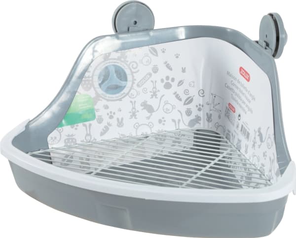 Zolux Lite hjørnetoalett 320x230x145 mm, grå farge