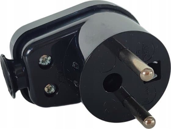 Orno ORNO RUBBER PLUG WITH A MOUNT IP44 BLACK 2P + WITH WT-16/BLACK