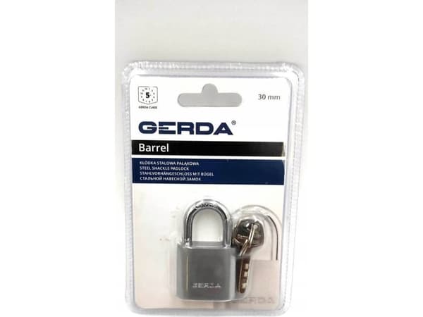 Gerda TERÄKSINEN PADLOCK TYNNYRI 40mm GERDA BLISTER GRKSP40