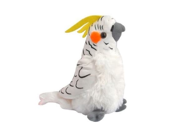 Beppe Mascot Nymfepapegøye, hvit, 17 cm