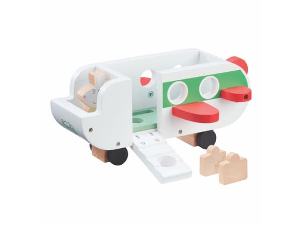 Peppa Wood Play Airplane & Figure