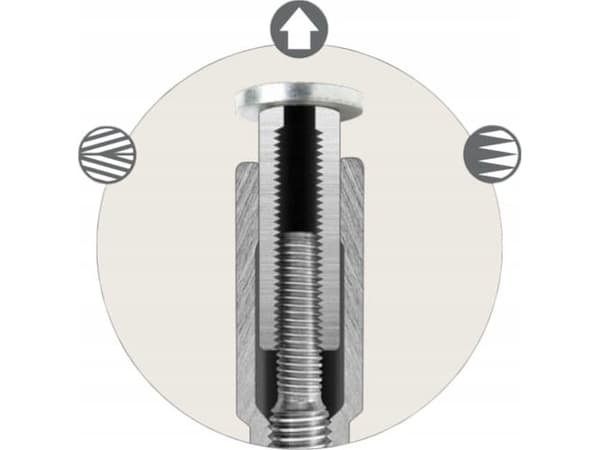 PIHER Piston screw clamp Piher R-120 cm, depth 15 cm