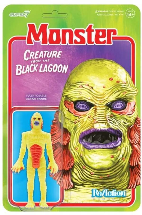 Samlarfigur: Universal Monsters Reaction Figure - Creature From The Black Lagoon (Costume Colors)