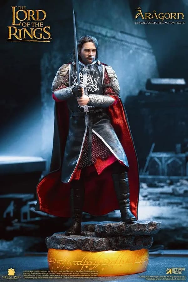 Lord of the Rings Real Master Series Action Figure 1/8 Aragon Deluxe Version 23 cm