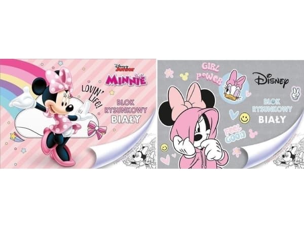Beniamin Tegneblokk A4/20K hvit Minnie Mouse