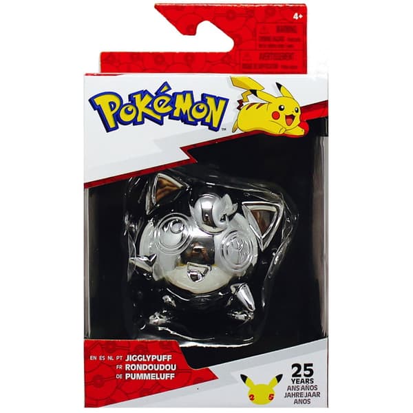 Pokemon 25th Anniversary Celebration Silver Jigglypuff Figure
