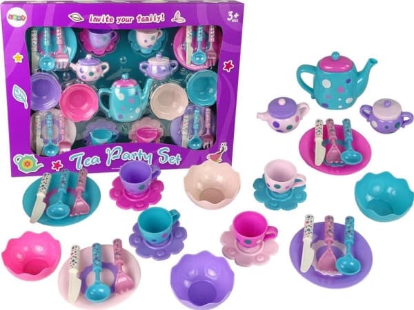 LeanToys Tekoppar Bestick Skålar