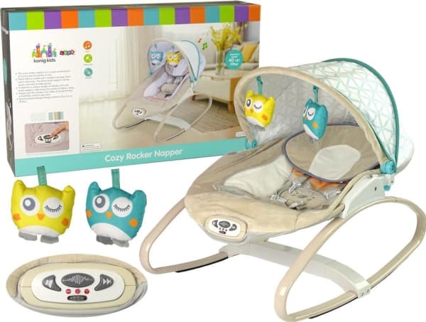 LeanToys Cradle Rocker Plush Ripustimet Värinät Melodiat Vauvoille