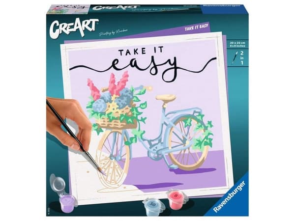 Ravensburger Take it easy, Maalit mukana, Poika/tyttö, Numerovärityspakkaus