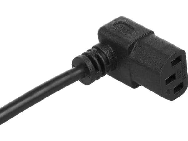 Maclean strømkabel Maclean MCTV-854 vinklet strømkabel 3 pins 3m EU-plugg