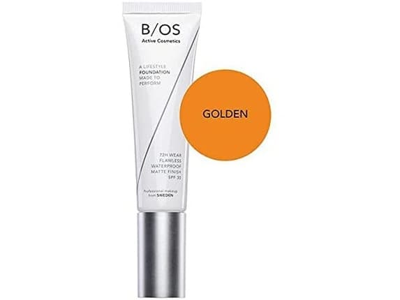Base of Sweden Waterproof Full Coverage Foundation SPF 30 (Golden) 30 ml