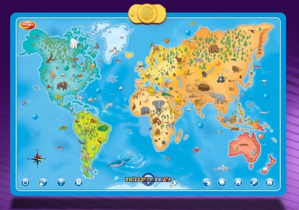 Interactive world map Animals DUMEL | CDON