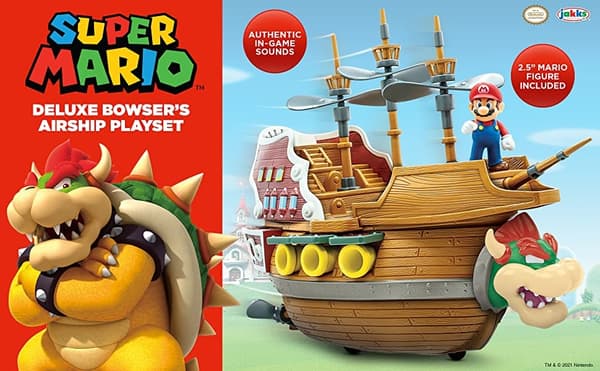 Super Mario Deluxe Lekset Bowser Skepp