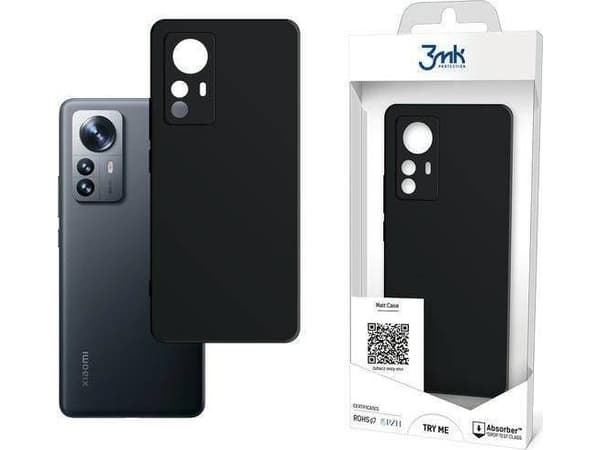 3MK 3MK Matt Fodral Xiaomi 12 Pro svart/svart