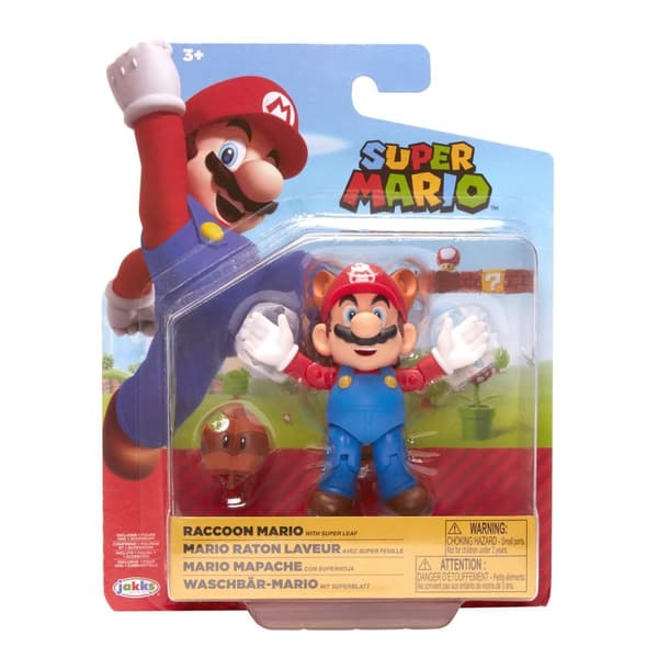 Super Mario Raacoon Mario Action Figur Wave 28