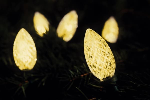 Bulinex Julgransbelysning Set med LED-kottar 6cm 4,75m vit (21-512)