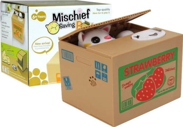 Lean Sport Sparbössa Katt Learning to Save Orange