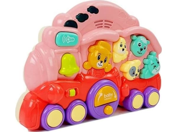Lean Sport Interactive Locomotive with Animals Pink (8501)