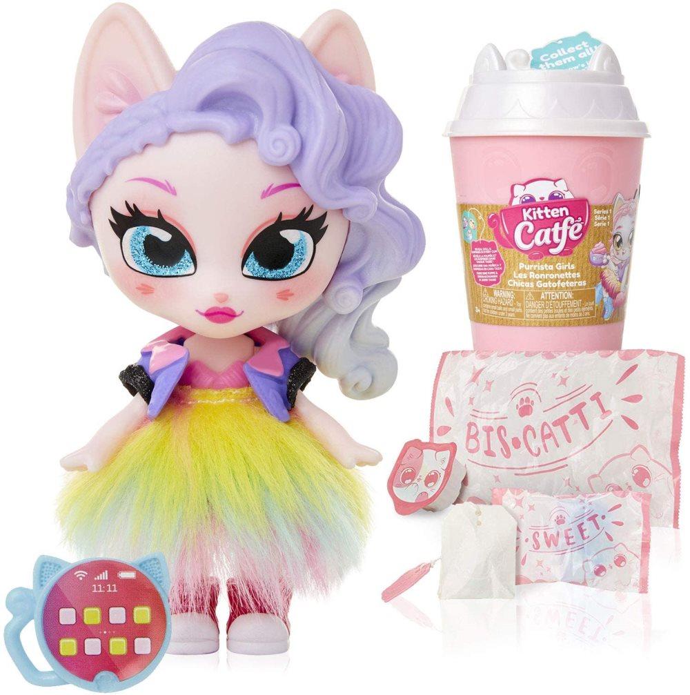 Kattunge Catfé Purrista Girls dockfigurer serie 1 - 12 olika Purrista-tjejer att samla in var och en kommer individuellt förpackade persienner